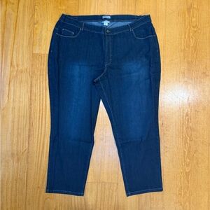 Catherines Deep Blue Ankle Jeans